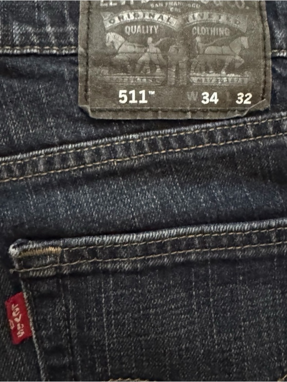 Levi's Men's Indigo Straight Jeans - Picture 6 of 6